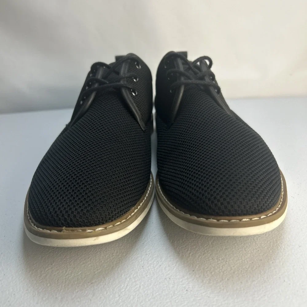 JF J. Ferrar McKinley Mens Mesh Casual Dress Oxford Shoes Black Size 10 M